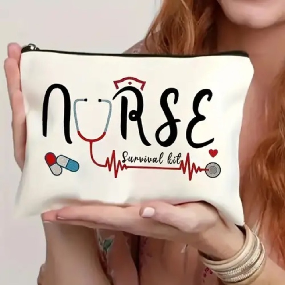 🔥🔥Nurse Survival Kit Zipper Travel Cosmetic Bag Fun Gift